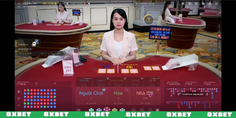 8XBET đem sòng bạc thật đến ngay màn hình