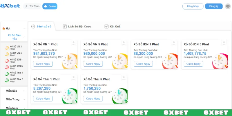 Đôi nét về xổ số siêu tốc trên 8XBET