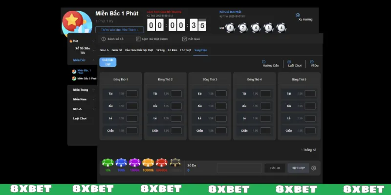 Mẹo chơi xổ số 8XBET, đón tài lộc